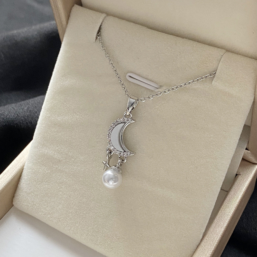 Micro Inlaid Zircon Flower Short Style Versatile Necklaces