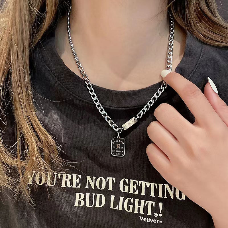 Letter Sterling Sier For Boys Hip Hop Necklaces