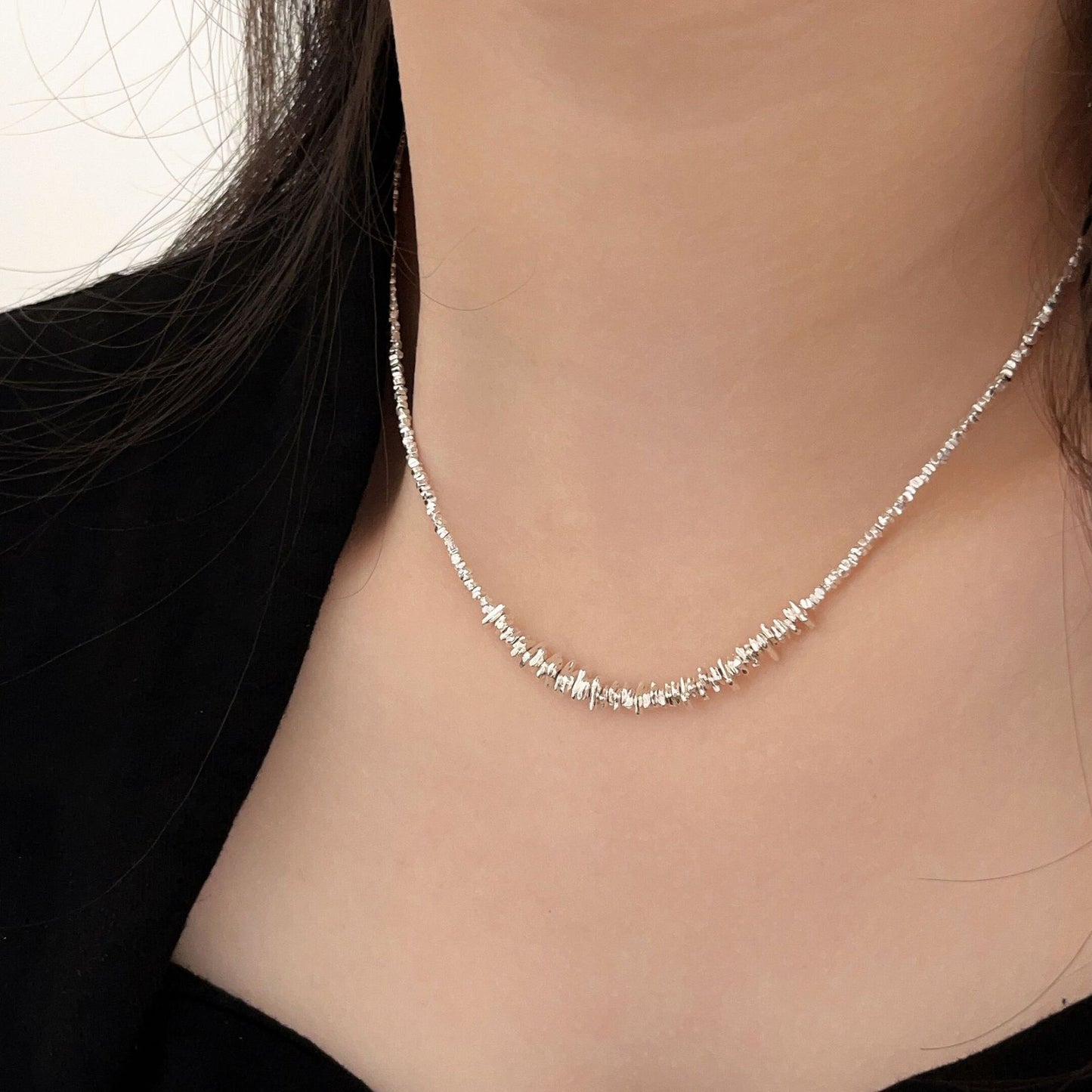 Pièces de colliers jumeaux de luxe Flash Light pour femmes