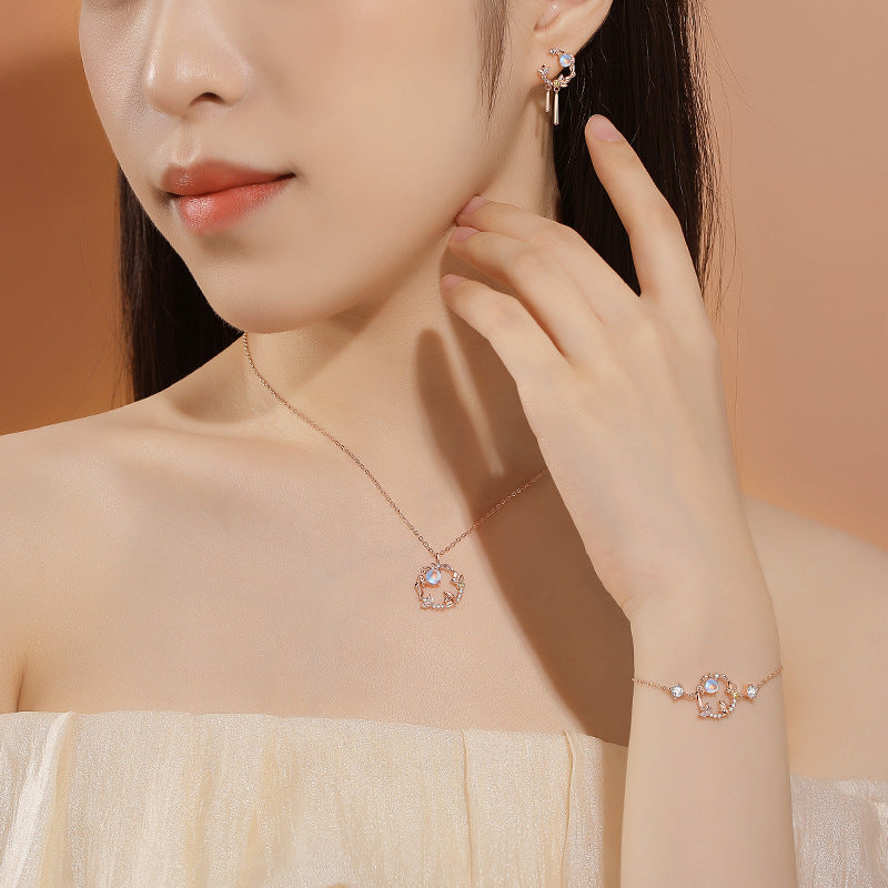 Colliers Mori en forme de lapin pour femmes, Design en argent Sterling, mode nationale