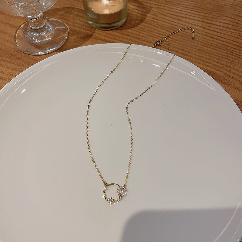 Women's Flower Fashionable High-grade Titanium Steel Clavicle Necklaces