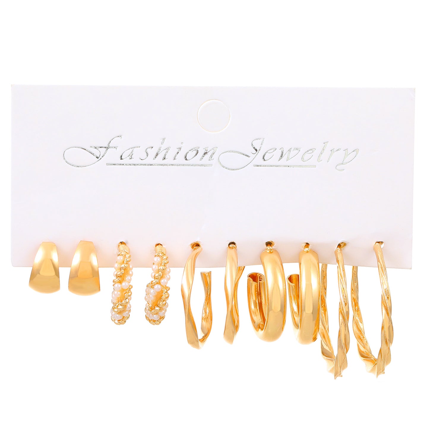 Pearl Rhinestone Ornament High-key Dignified Set Earrings