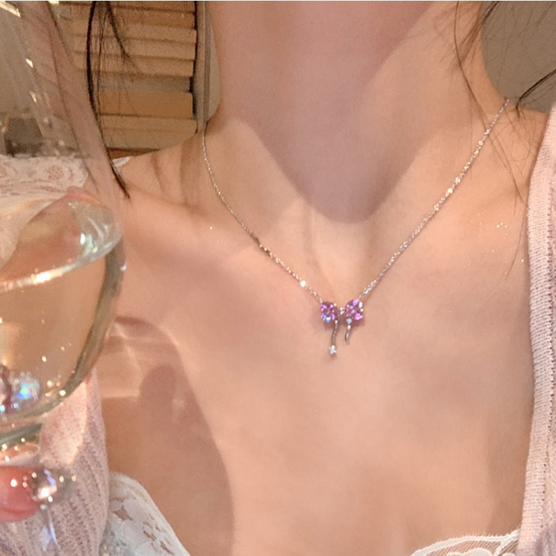 Women's Sier Special Interest Light Luxury Style Necklaces