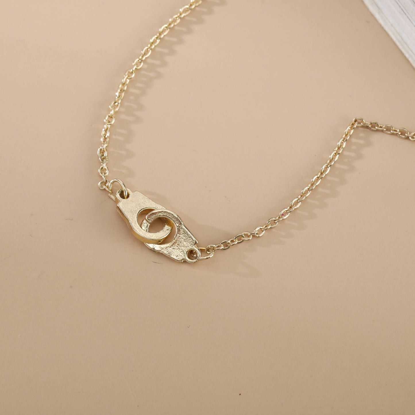 Women's Fashion Double Buckle Summer Chain Golden Necklaces