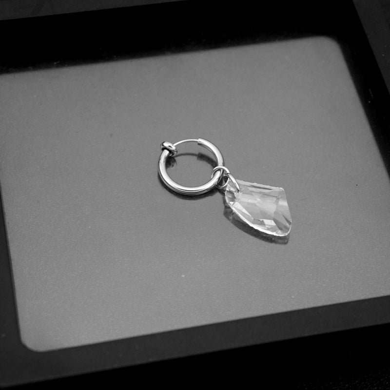 Nischenringe aus transparentem Glas und Kristallen im koreanischen Stil für Damen und Herren