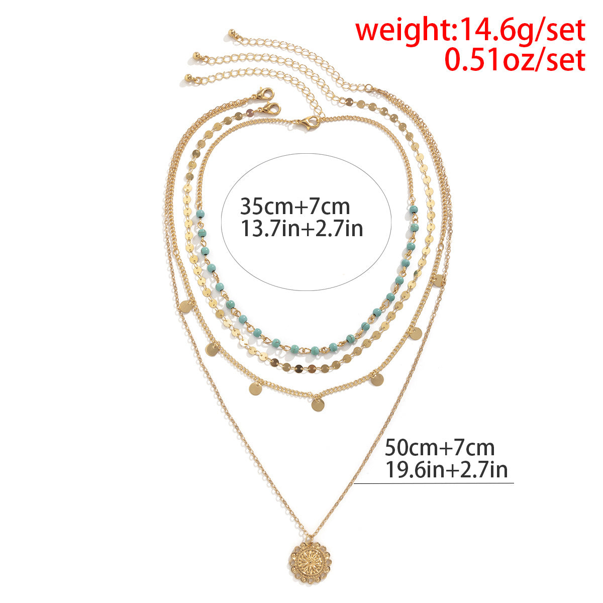 Pendentif disque de fleur en perles turquoise pour femmes, pour colliers capricieux Vintage