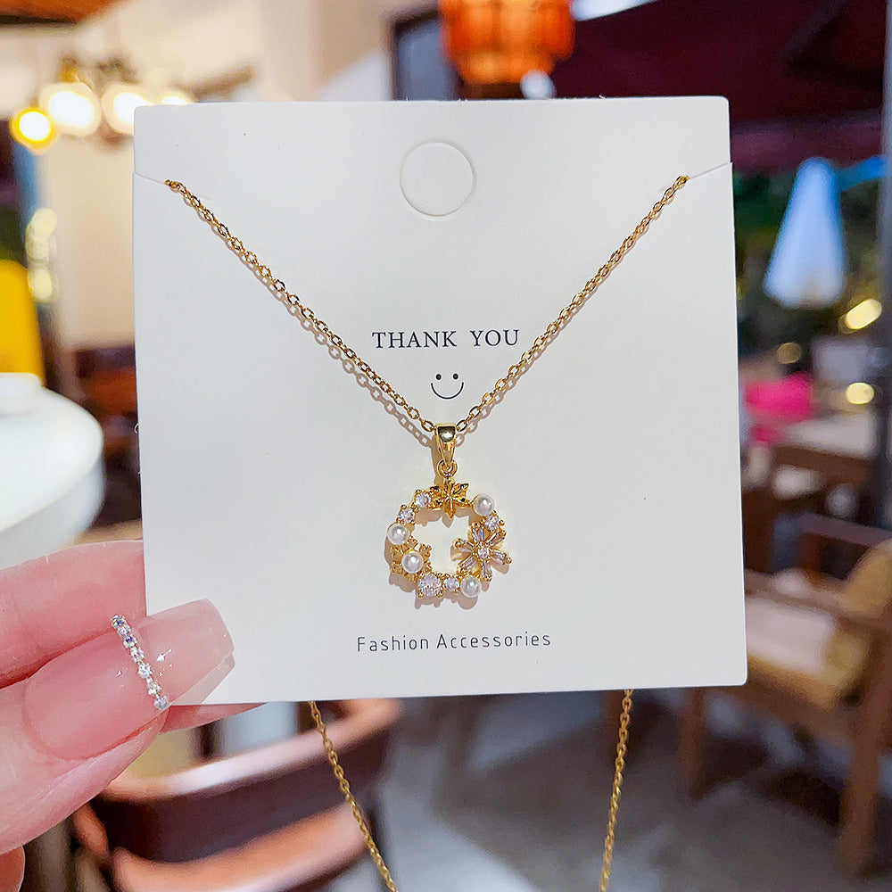 Guirlande de perles pour femmes, colliers de luxe légers de haute qualité