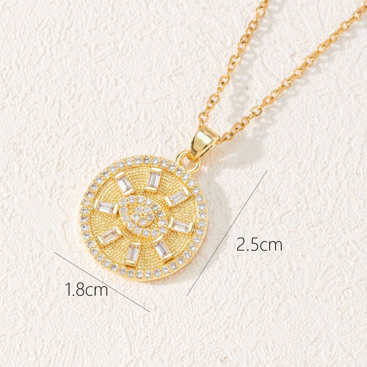 Style Fashion Dripping Zircon Eye Pendant Necklaces