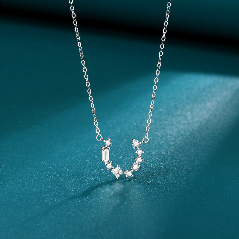 Fer à cheval ovale en argent sterling pour femmes, pour colliers