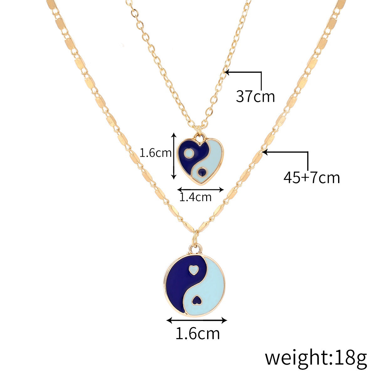 Women's Pendant Neck Accessories Temperament Trend Love Tai High-grade Necklaces