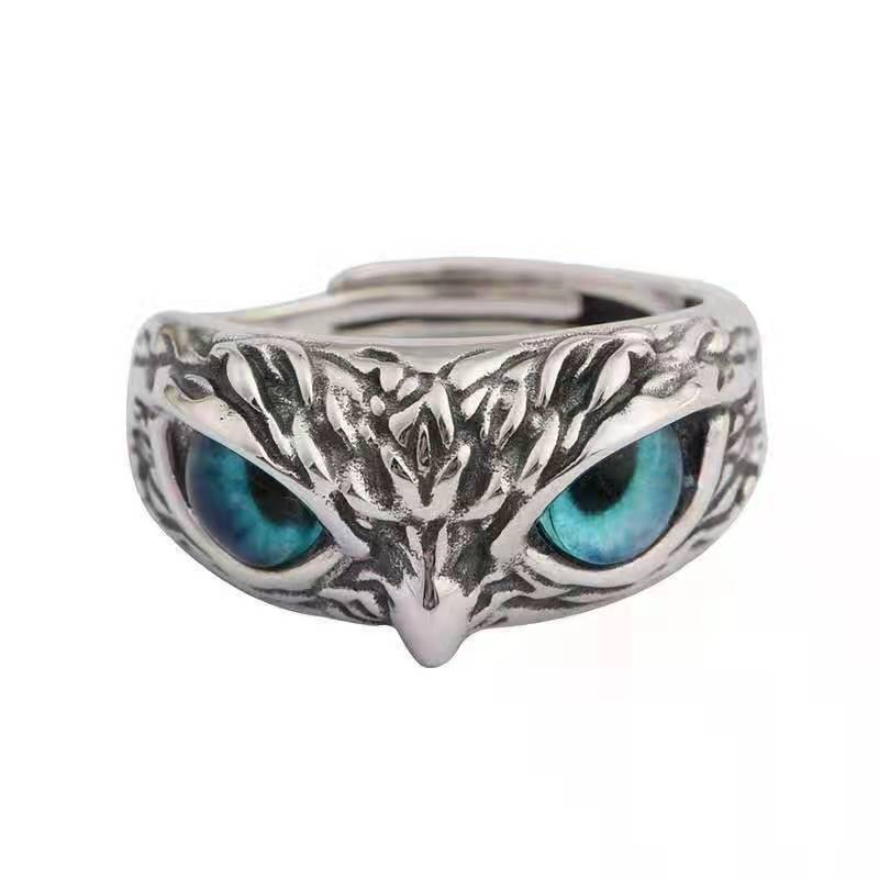Prime Silber Blue Eyes Owl Devil's Armbänder für Damen