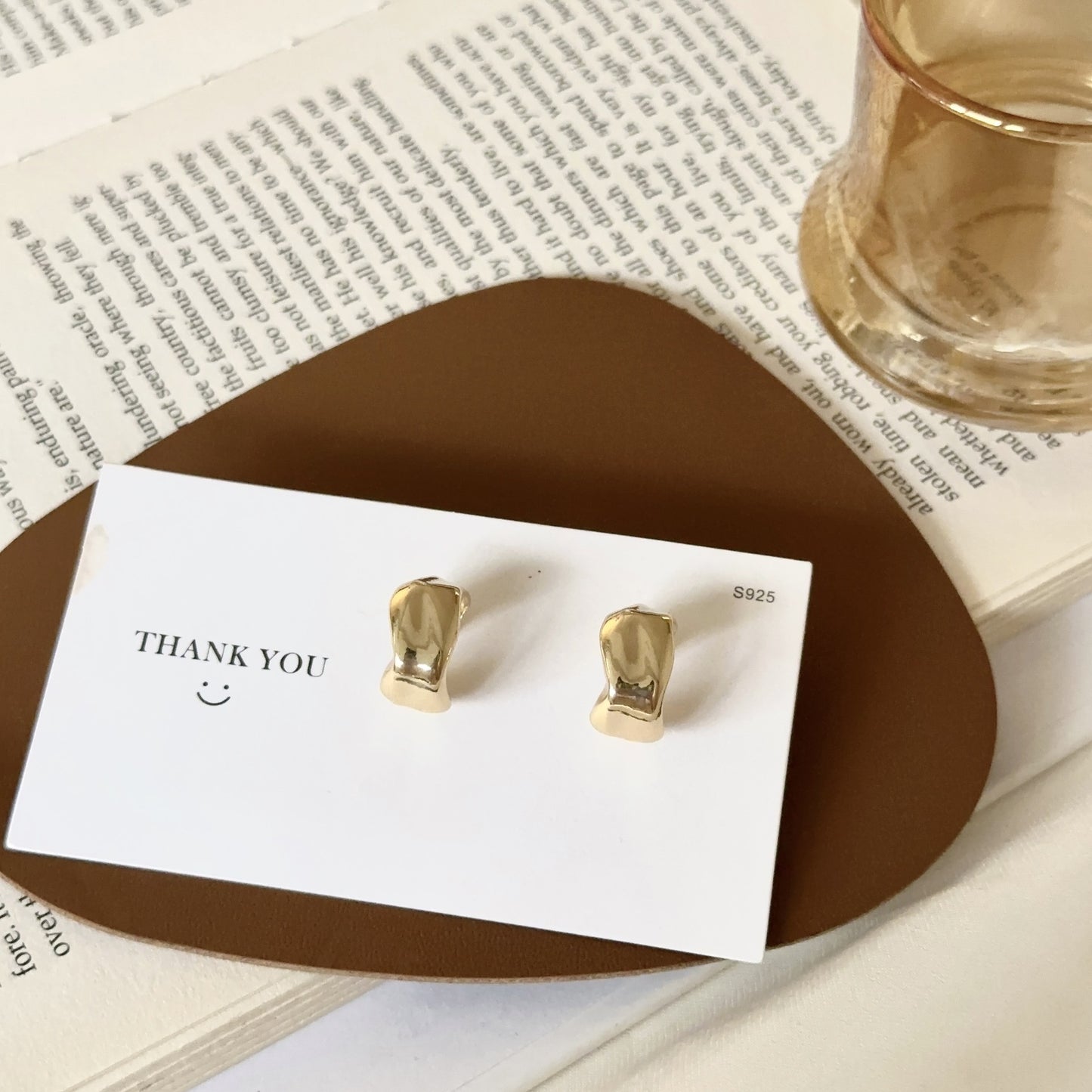 Temperamental Minority Design Three-dimensional Geometric Origami Earrings