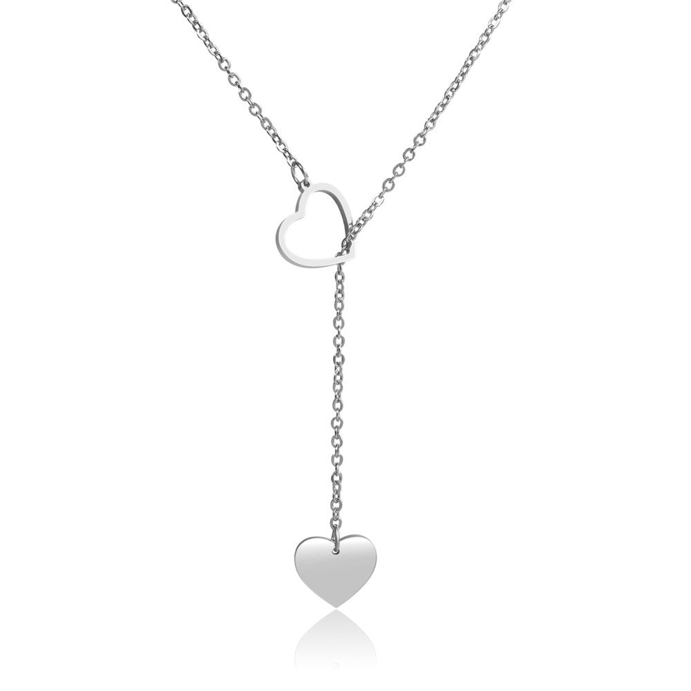 Pendentif en acier inoxydable titane plaqué or colliers mère