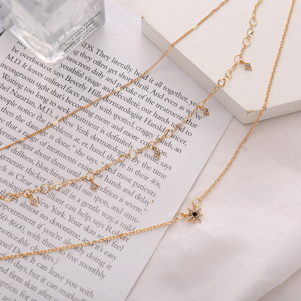 Women's Popular Fashion Pendant Eight Awn Star Necklaces