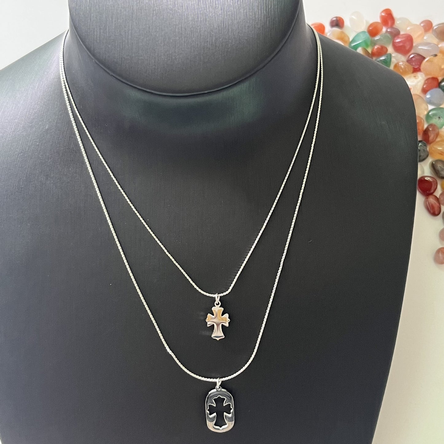 Women's Design Twin Clavicle Chain Tide Cool Personality Necklace