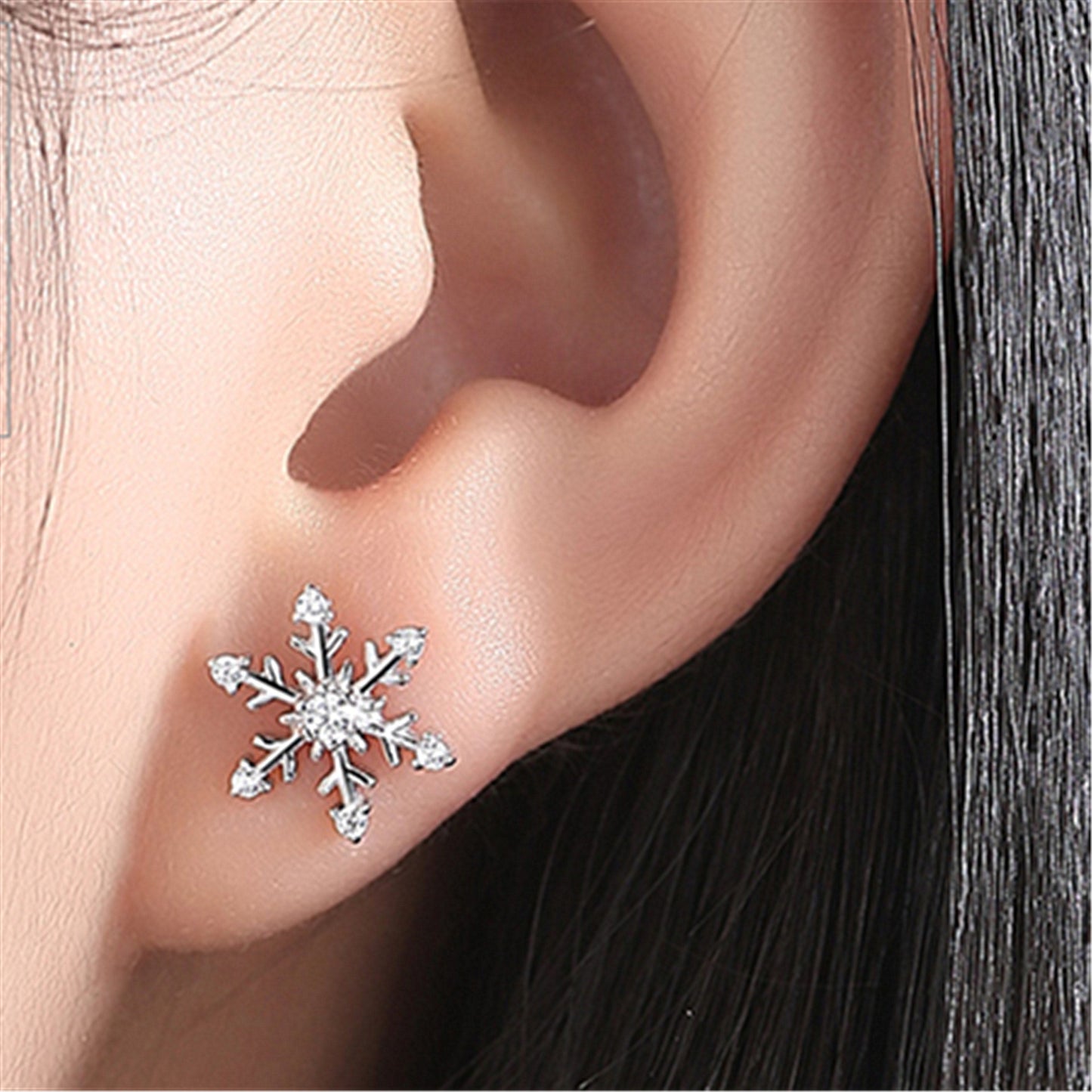 Women's Snowflake Ear Elegant And Personalized Simple Earrings