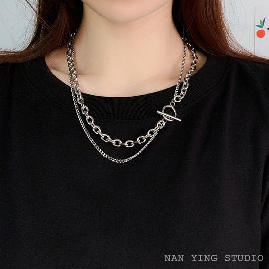 Simple Metal Chain Trendy Street Cold Necklaces