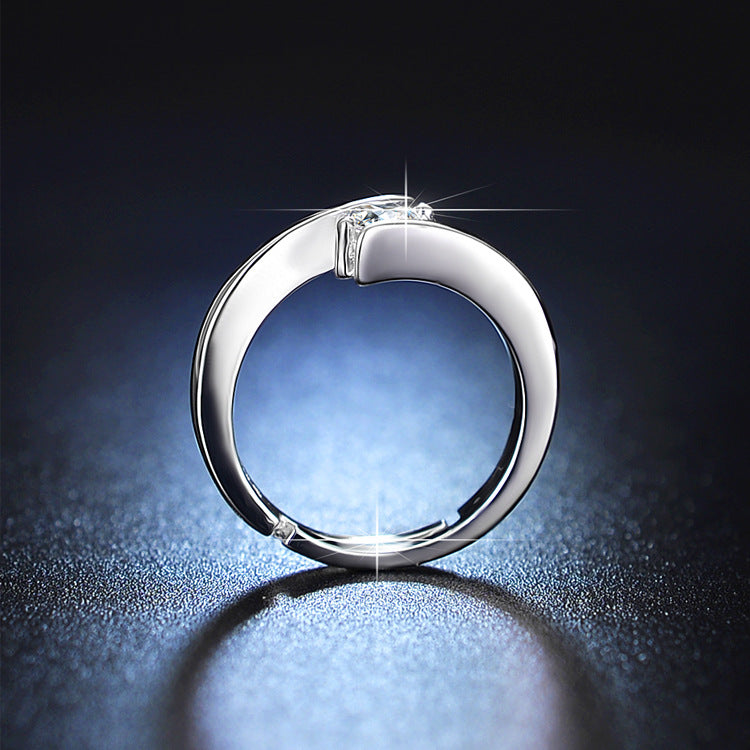 Women's Live Simulation Moissanite Wheel Of Destiny Points Korean Rings