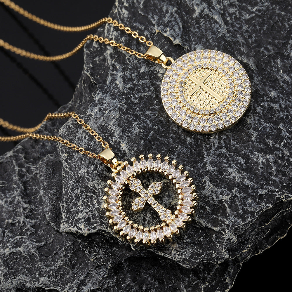 Men's Hop Style Titanium Steel Clavicle Chain Necklaces