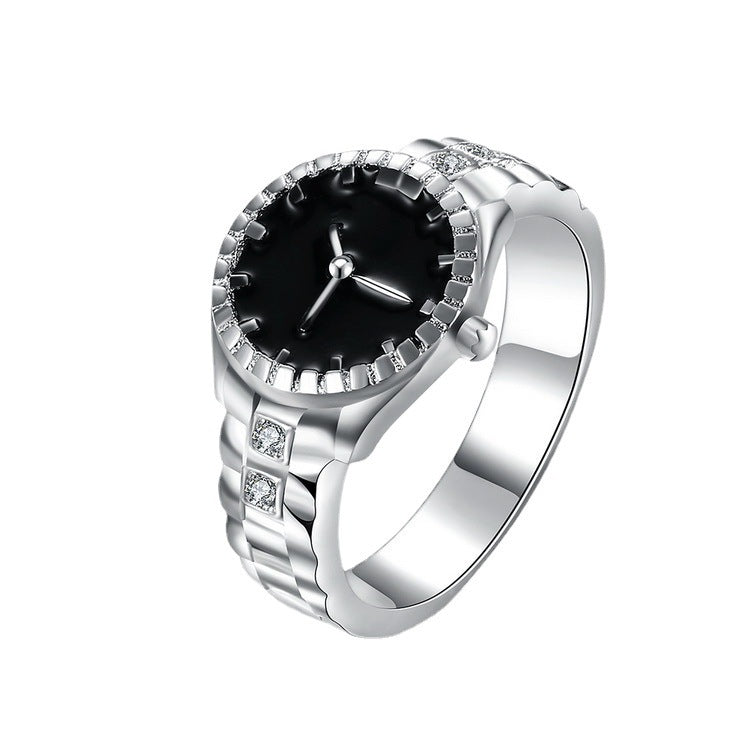 Comfortable Casual Watch Sier Plated Jewelry Rings