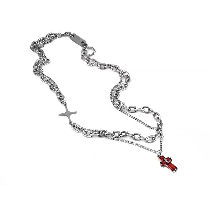 Colliers de luxe en acier titane pour femmes et hommes, sans décoloration, style Hip Hop léger, de haute qualité