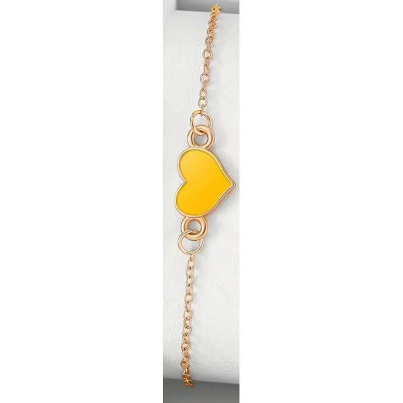 Drip Glazed Exquisite Simple Minority Fashion High-grade Clavicle Chain Elegant Jewelry Set