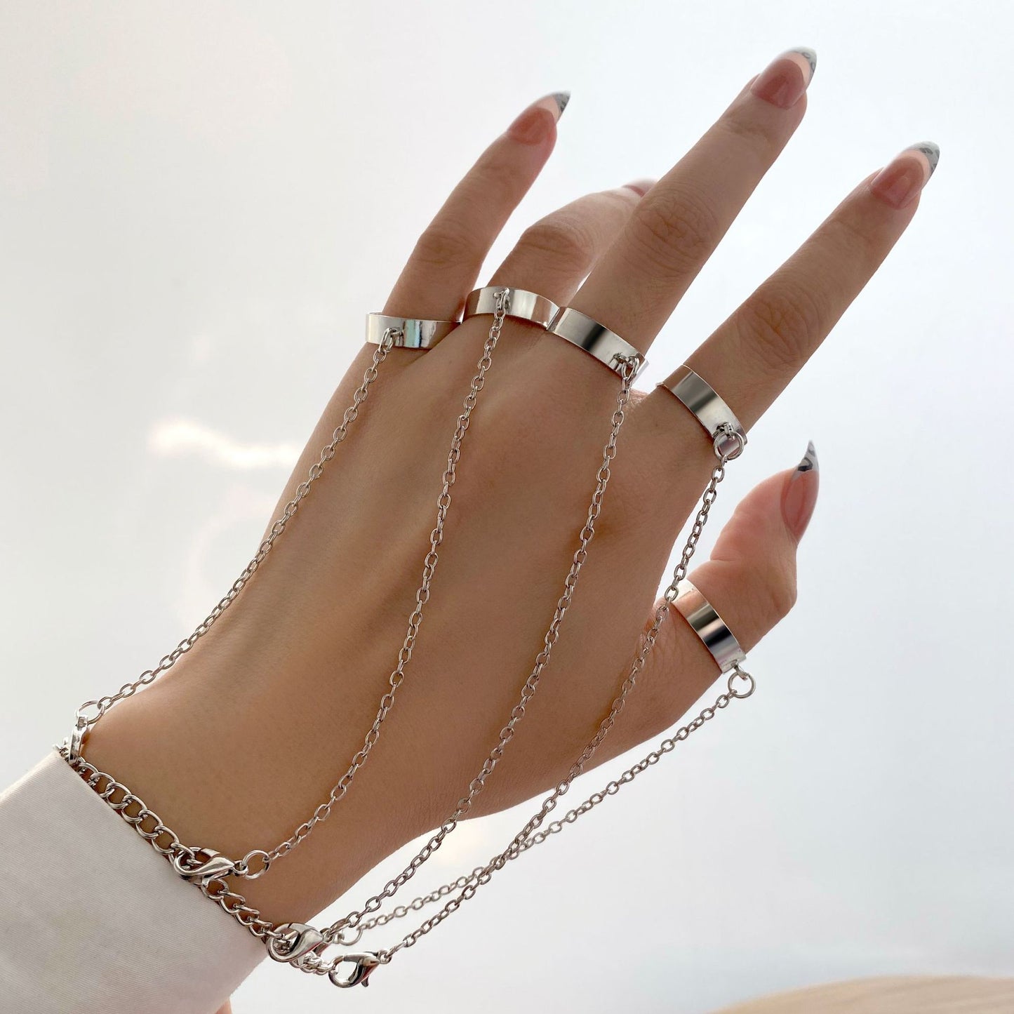 Combination Creative Punk Open One-piece Index Rings