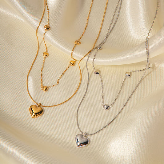 Love Gold-plated Collarbone Light Luxury Minority Necklaces