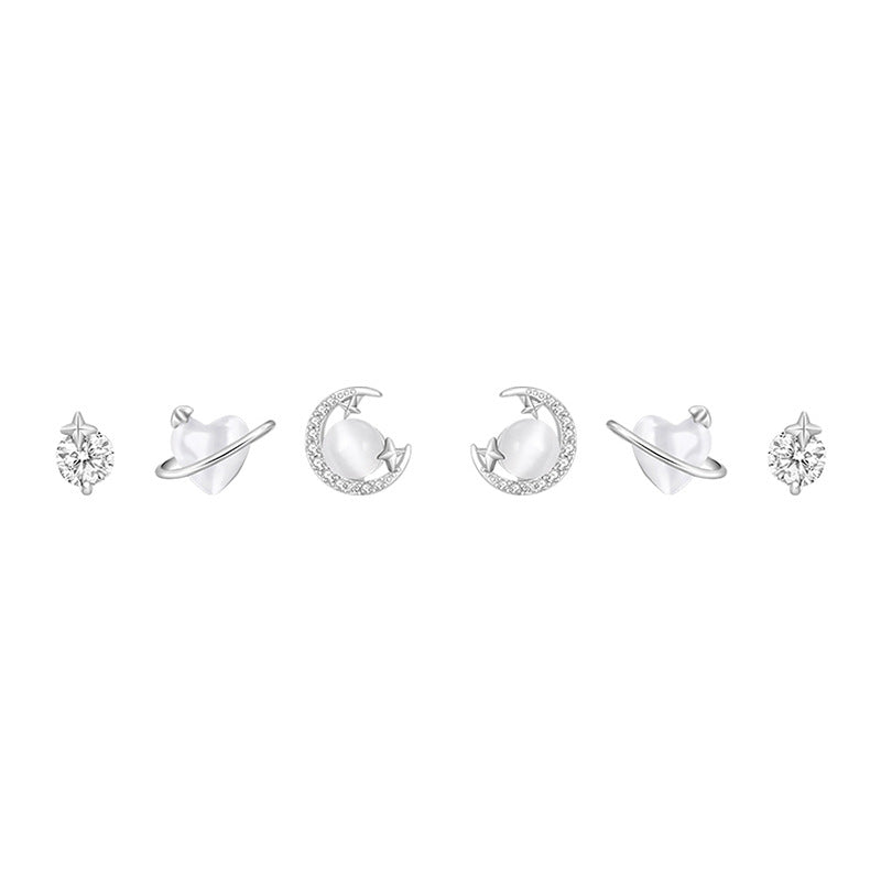 Women's Niche Design Elegant Heart Sleeping No Need To Earrings