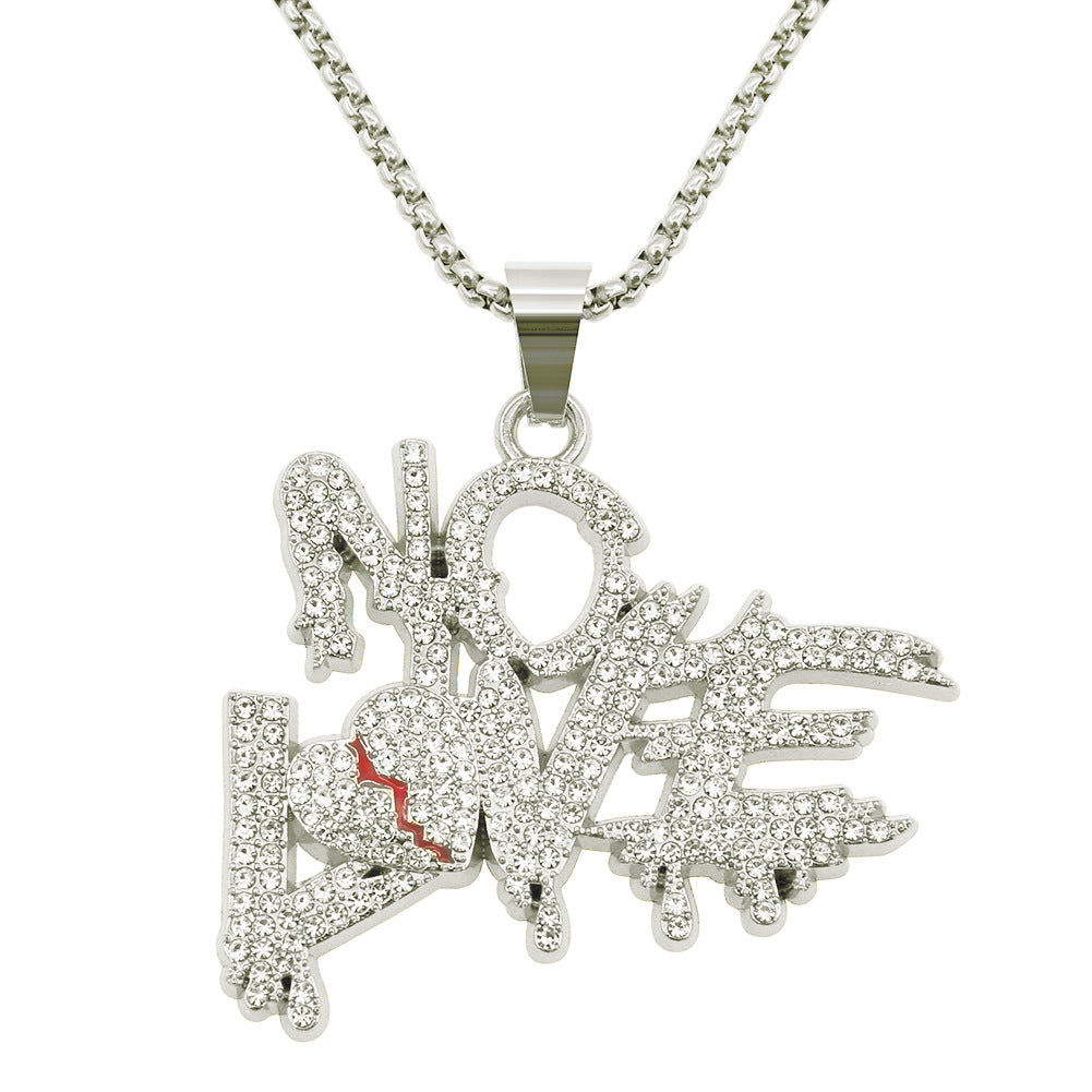 Colliers personnalisés avec pendentif à Double rangée d'épissure de lettres en diamant, colliers personnalisés Fashionmonger