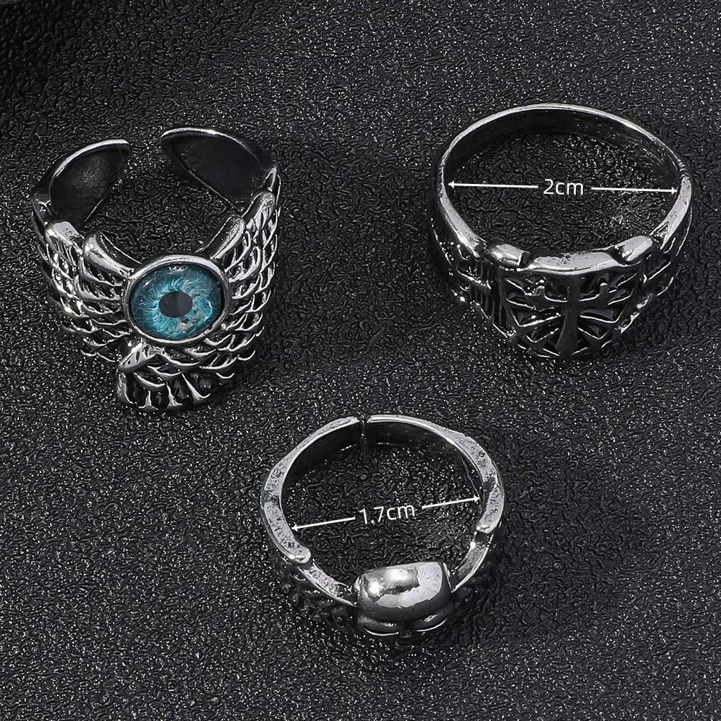 Men's Vintage Skull Distressed Splendid Trendy Hip Rings