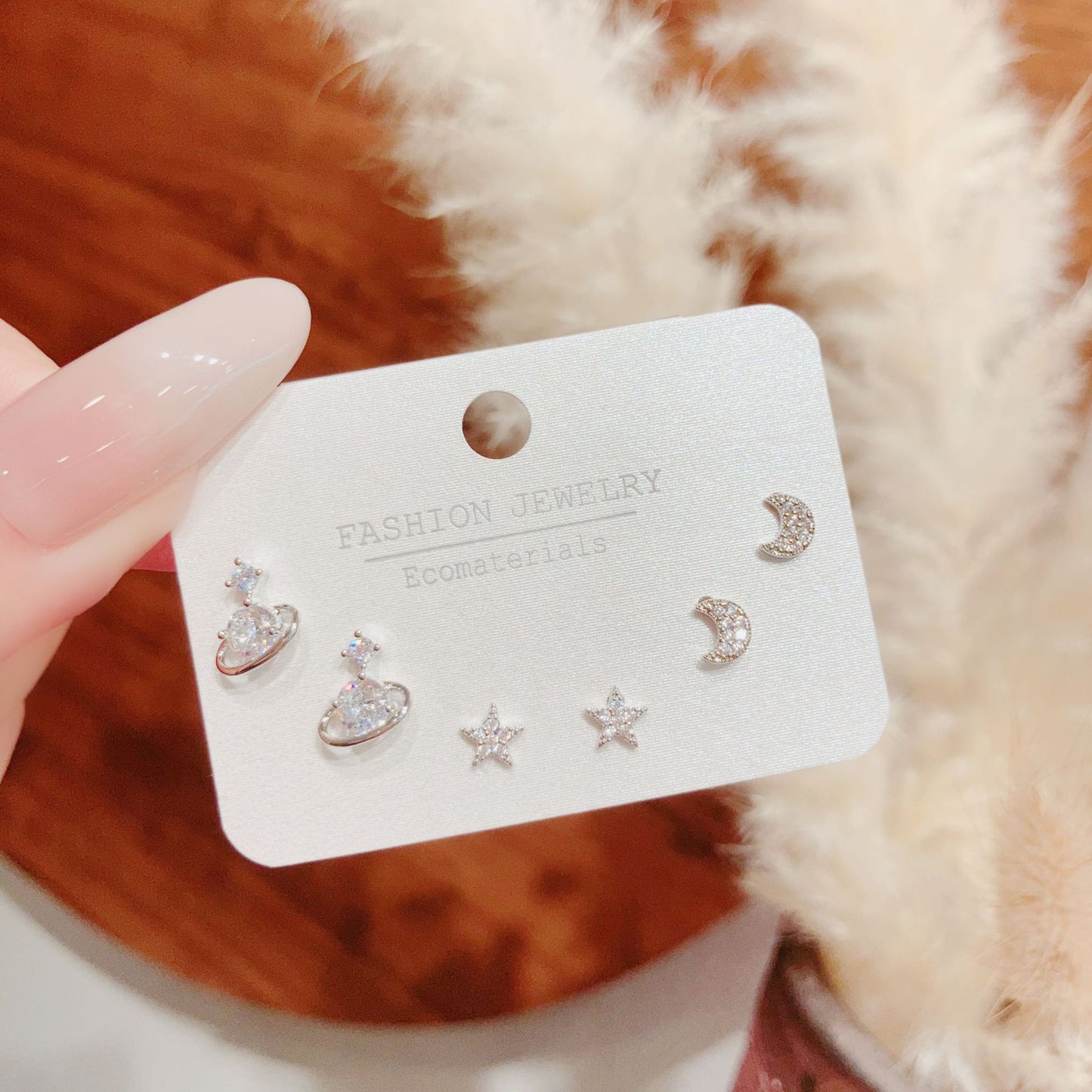 Summer Planet Creative Niche Design Advanced Stud Earrings