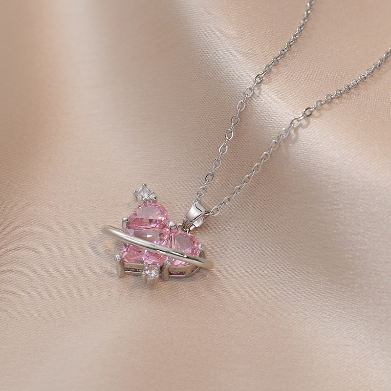 Fan Sweetheart Series Zircon Special Interest Necklaces