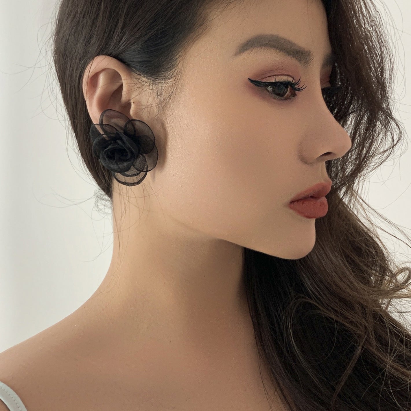 Ornament Vacation Style Rose Multicolored Tassel Earrings