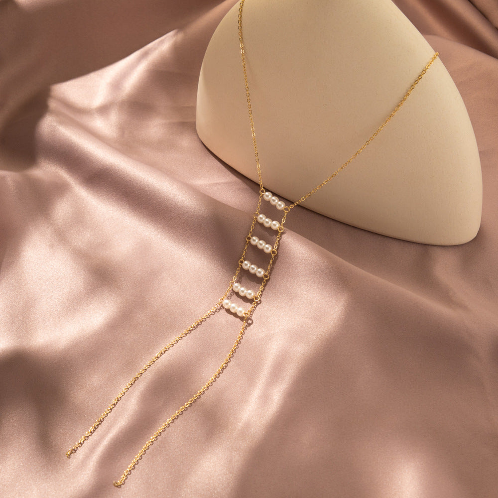 Women's Thin Chain Metal Simple Long Sexy Necklaces