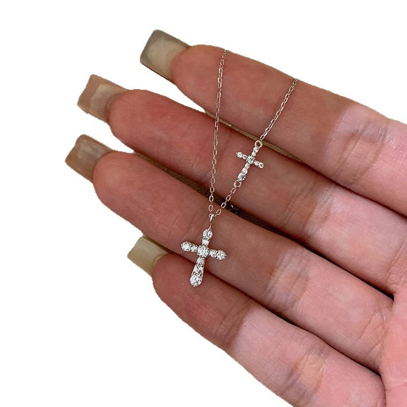 Cross Female Retro Affordable Luxury Trendy Wild Clavicle Pendants