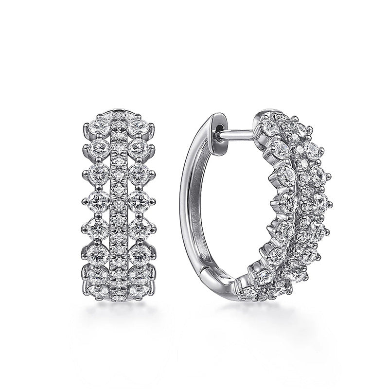 Shi Niche Design Cold Wind Ear Clip Earrings