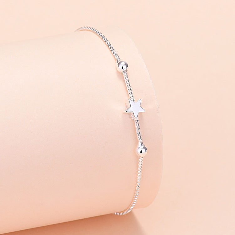 Jewelry Sier-plated Bell Love Star Flower Bracelets