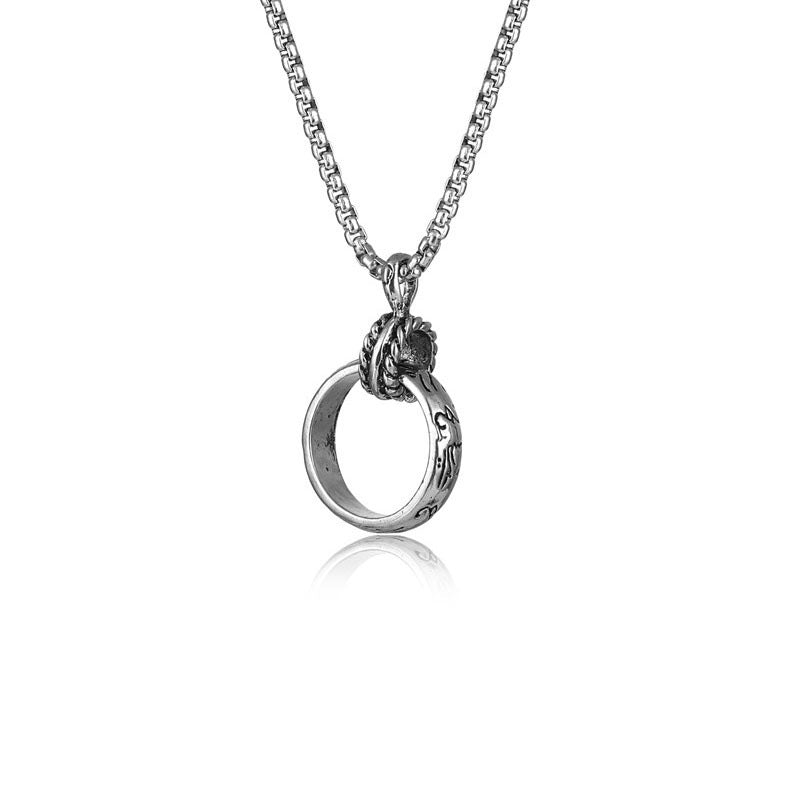 Damen & Herren & Mode Doppelanhänger Lanyard Personality Trend Halsketten