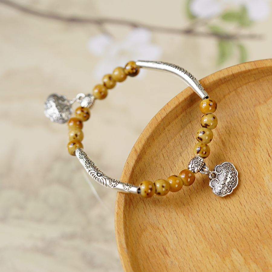 Handmade Ceramic Mori Style Female Ethnic Bracelets