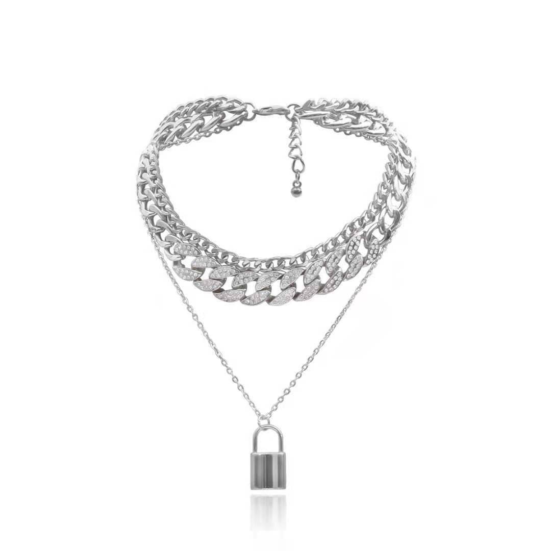 Women's Retro Hip Hop Thick Straps Suit Fashion Simple Necklaces