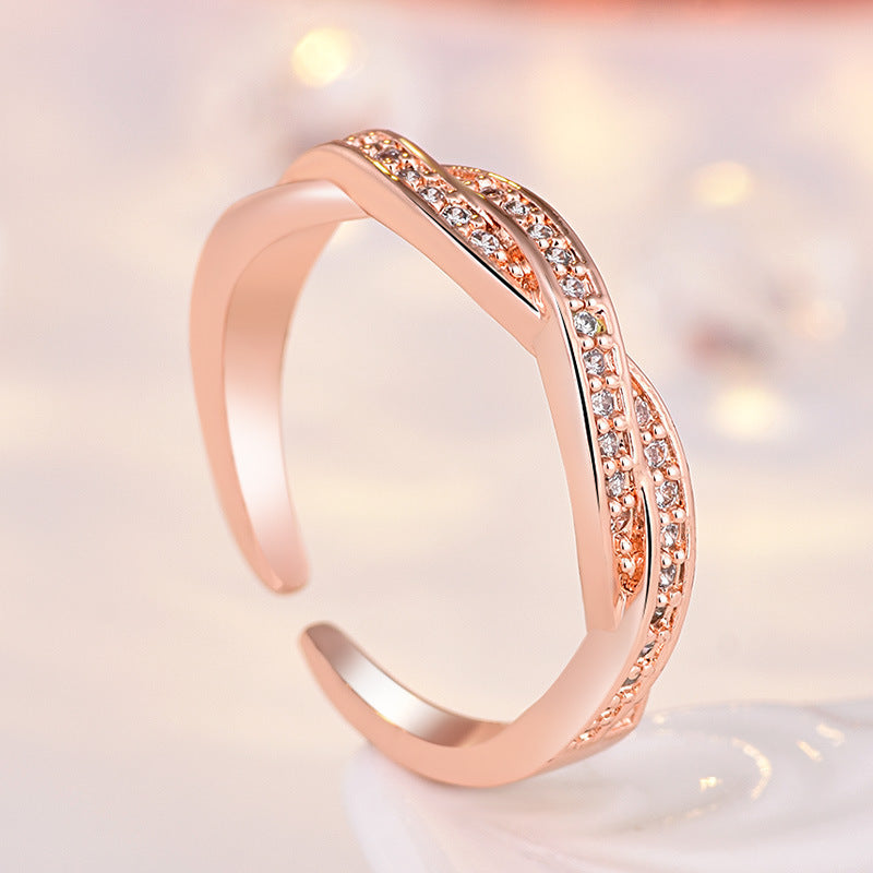 Women's Wheel Of Fate Opening Transfer Interwoven Rings