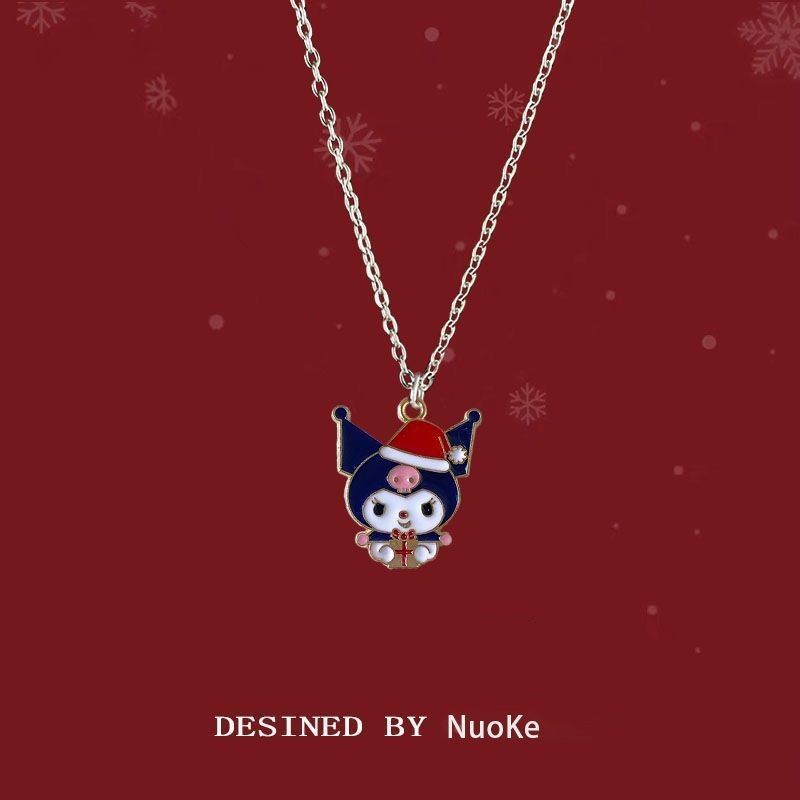 Colliers mignons de clown de dessin animé de pendentif de cadeau de Noël