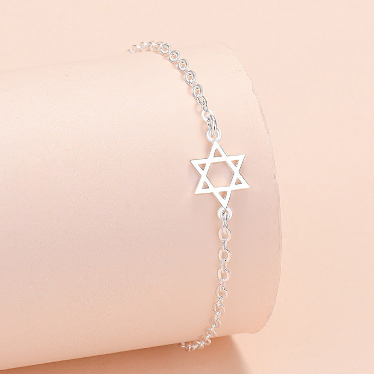 Jewelry Sier-plated Bell Love Star Flower Bracelets