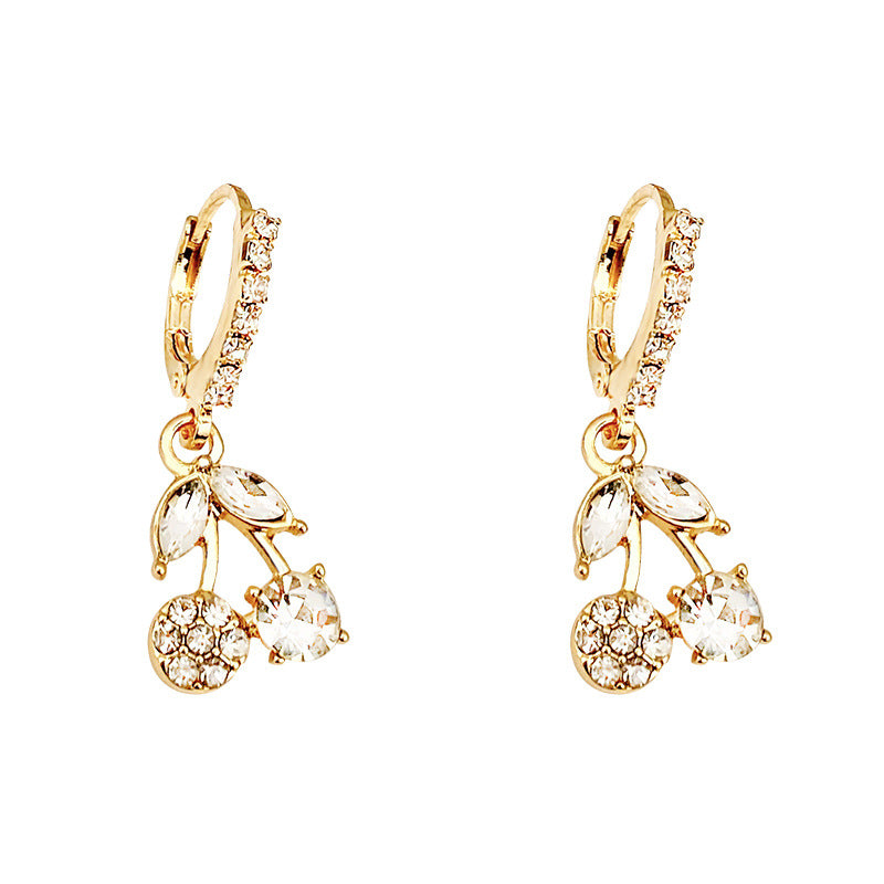 Sweet Cute With Diamonds Female Style Earrings