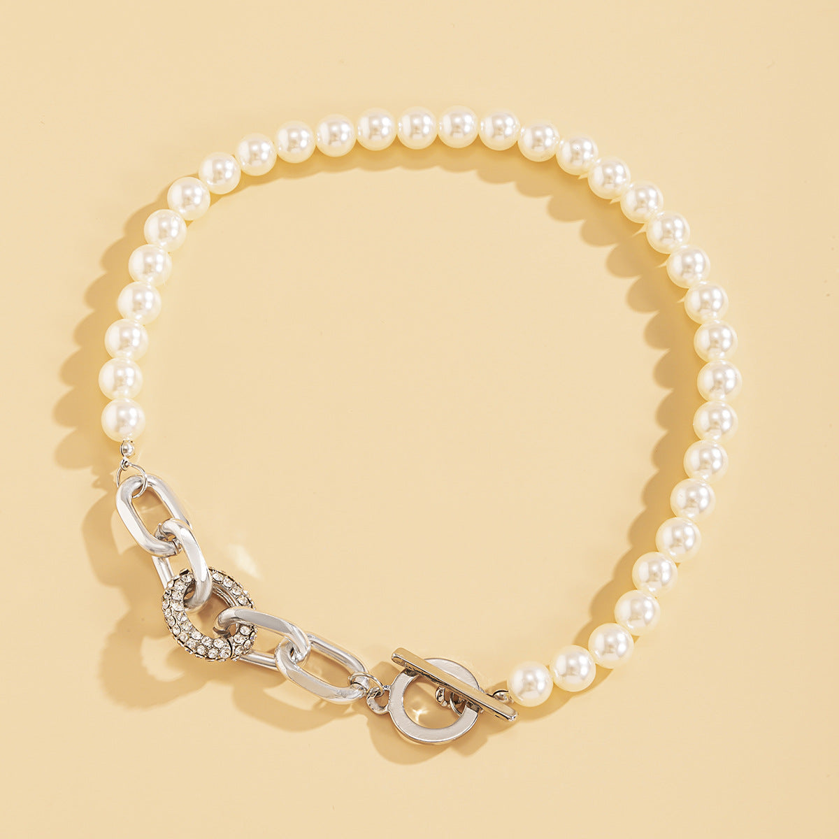 Simple Fashion Imitation Pearl Chain Temperament Micro Necklaces