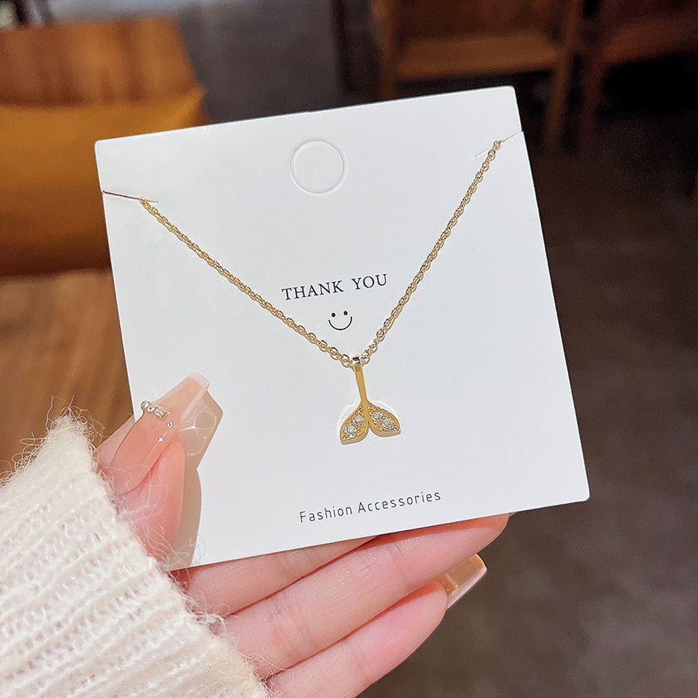 Wild Mermaid Tail Niche Style Simple Clavicle Necklaces