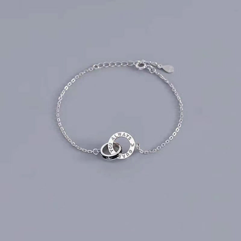 Doppeltes Paar Paar koreanische Armbänder mit schlichtem Design