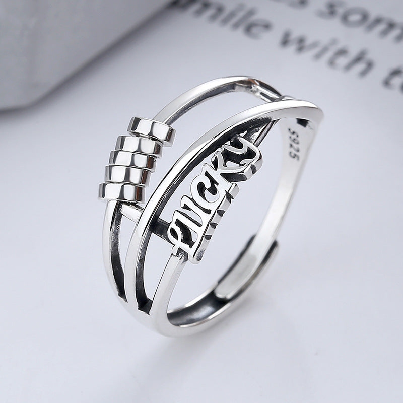 Sier Korean Style Lucky Fashion Elegant Rings