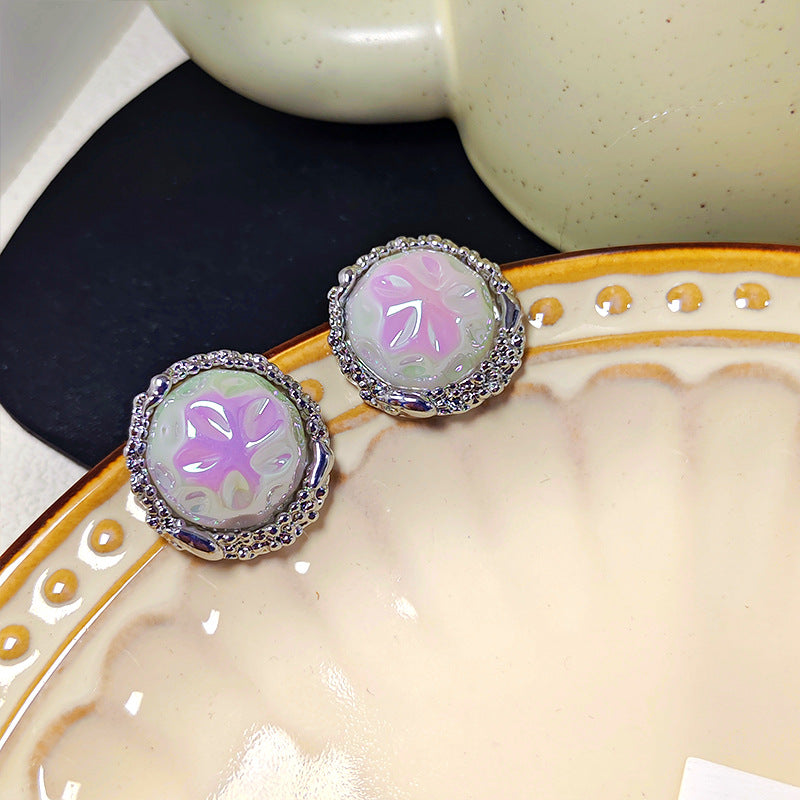 Women's Round Affordable Luxury Fashion Sweet Cute And Earrings